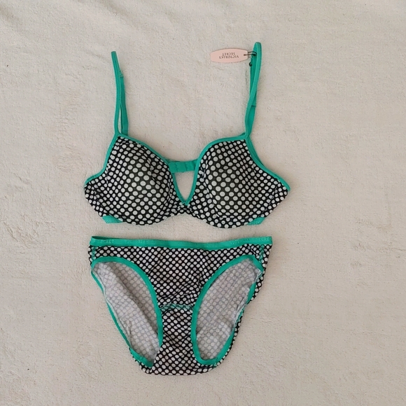 Victoria's Secret Other - Victoria's Secret Polka Dot Bra (36B) and  Low-Rise Bikini Panty (Small) Set NWT